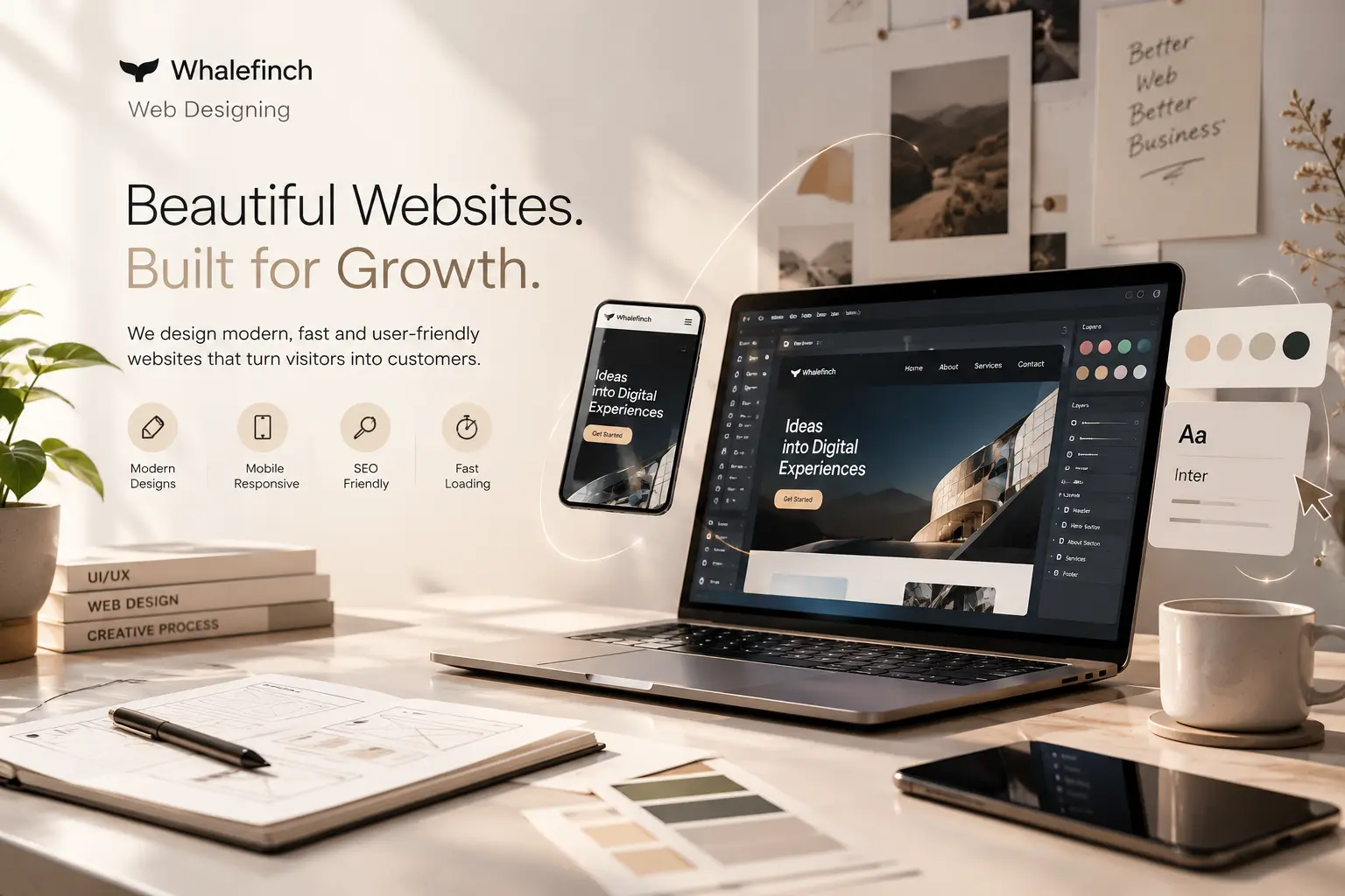 Website designing company in Delhi by Whalefinch